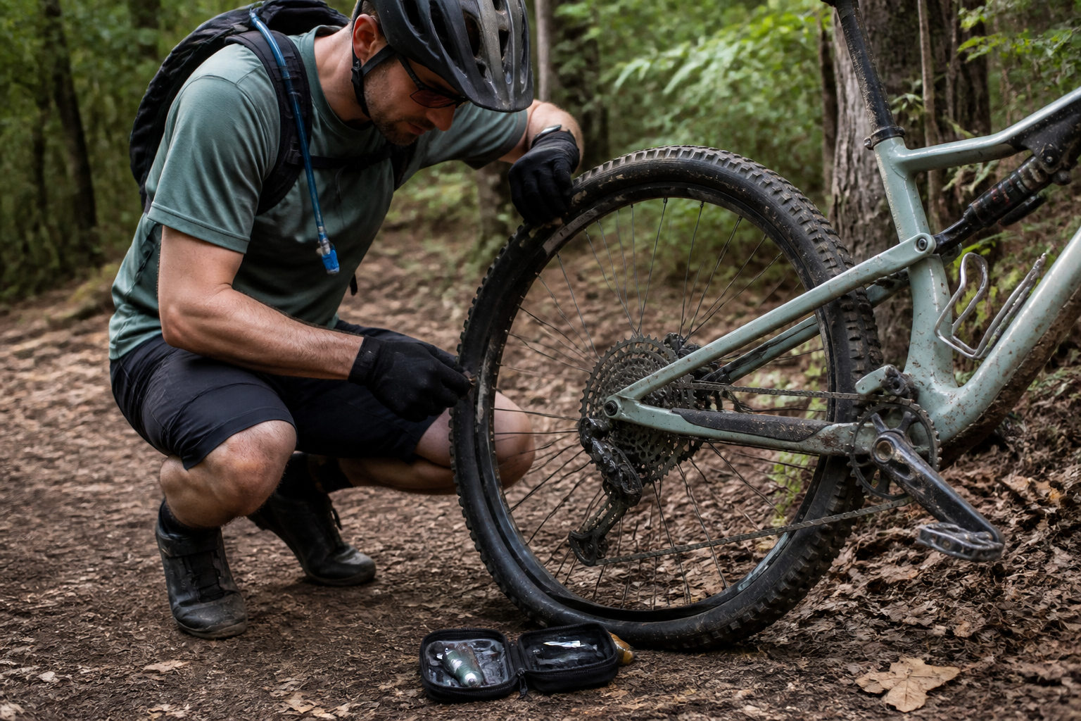 Kit réparation tubeless VTT : ce qu’il faut vraiment emporter en sortie XC