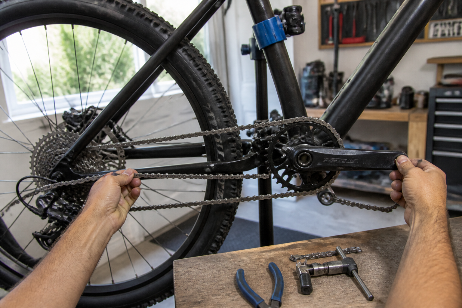 Longueur chaîne vélo : la règle à connaître sur un VTT mono-plateau