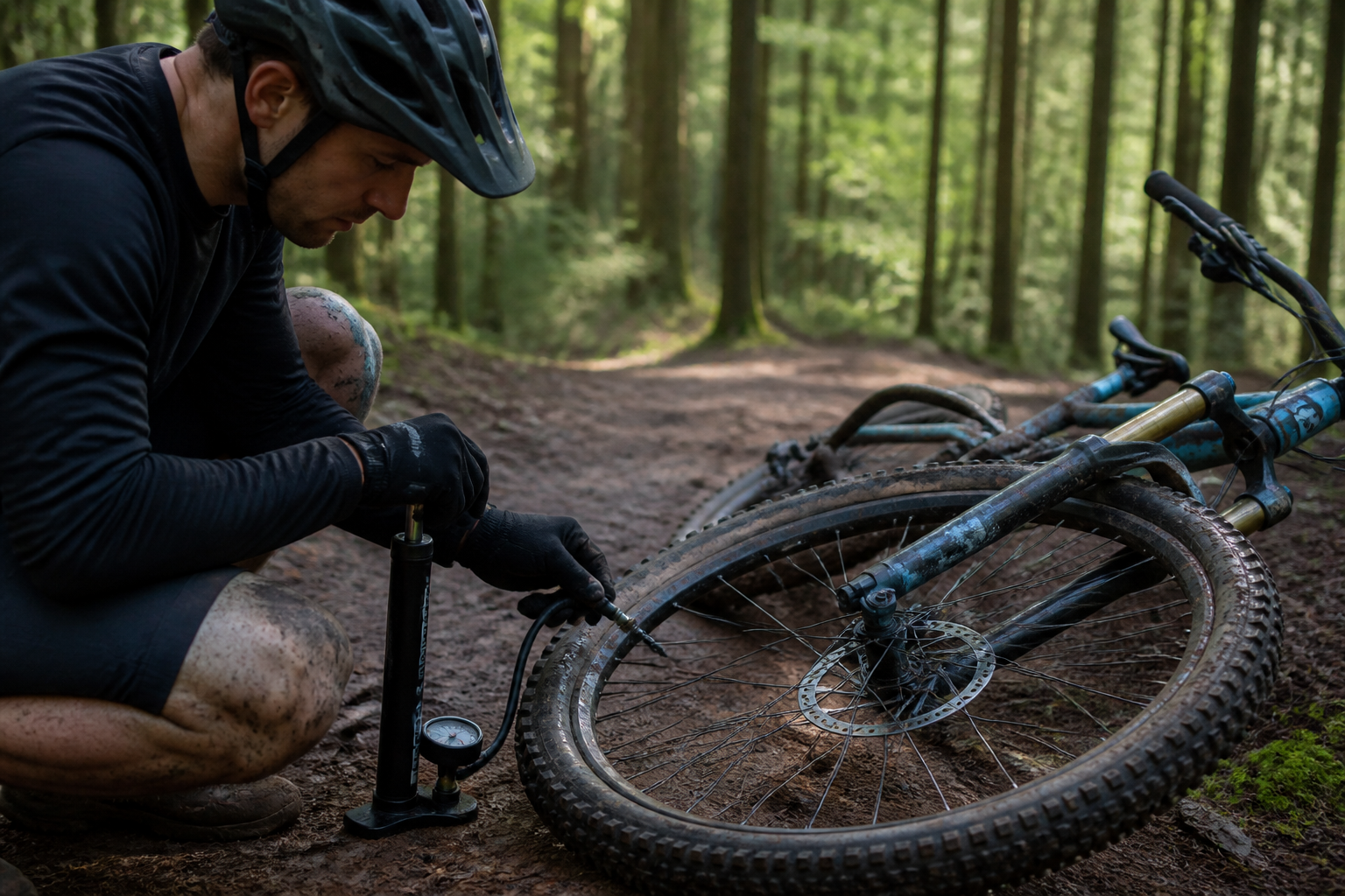 Quelle pression pour pneu VTT : la méthode simple pour arrêter de tâtonner
