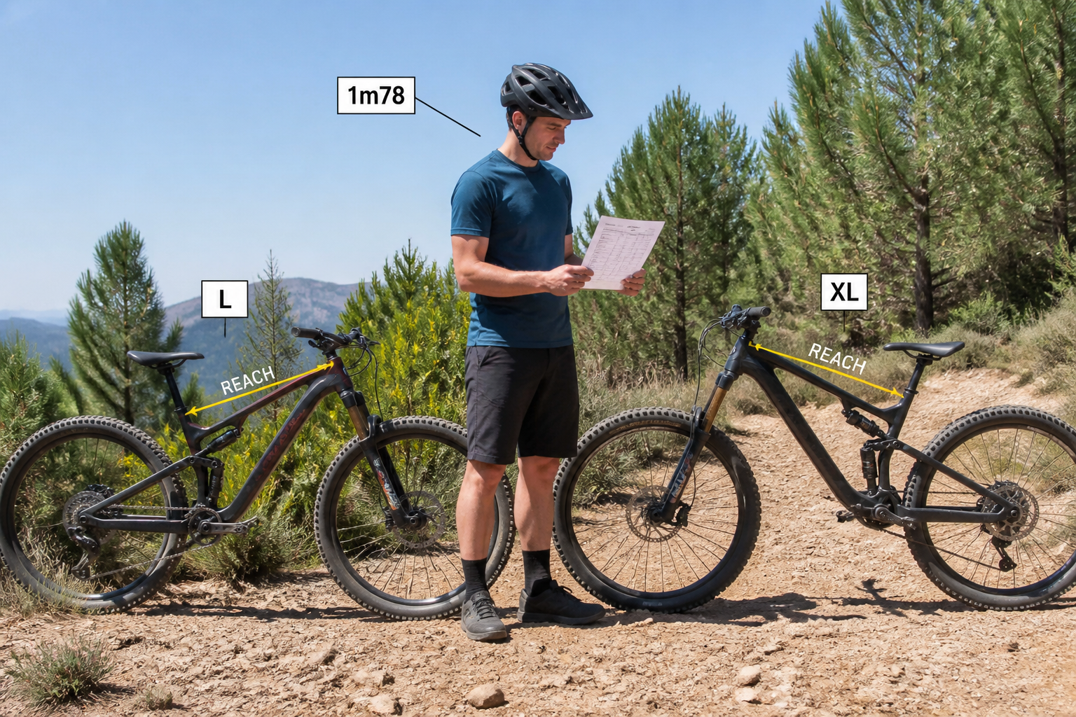 Quelle taille de VTT choisir quand on hésite entre deux cadres ?