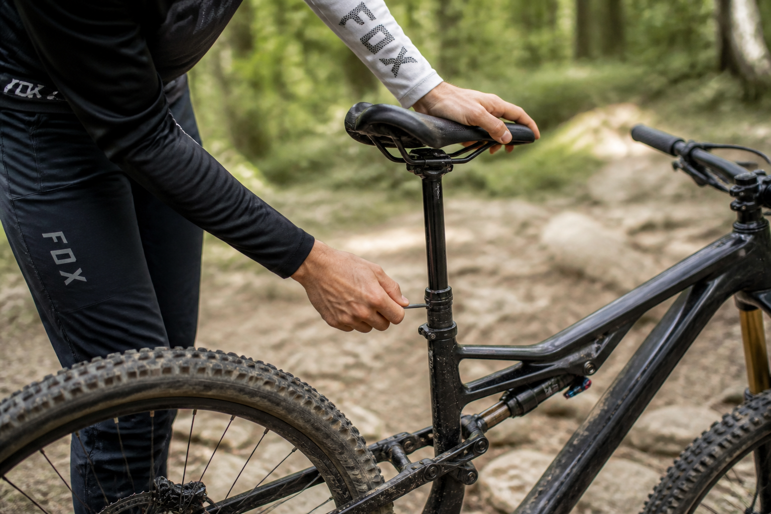 Réglage selle VTT : hauteur, recul, inclinaison, l’ordre à respecter